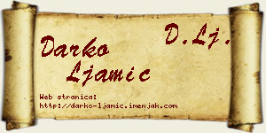 Darko Ljamić vizit kartica
